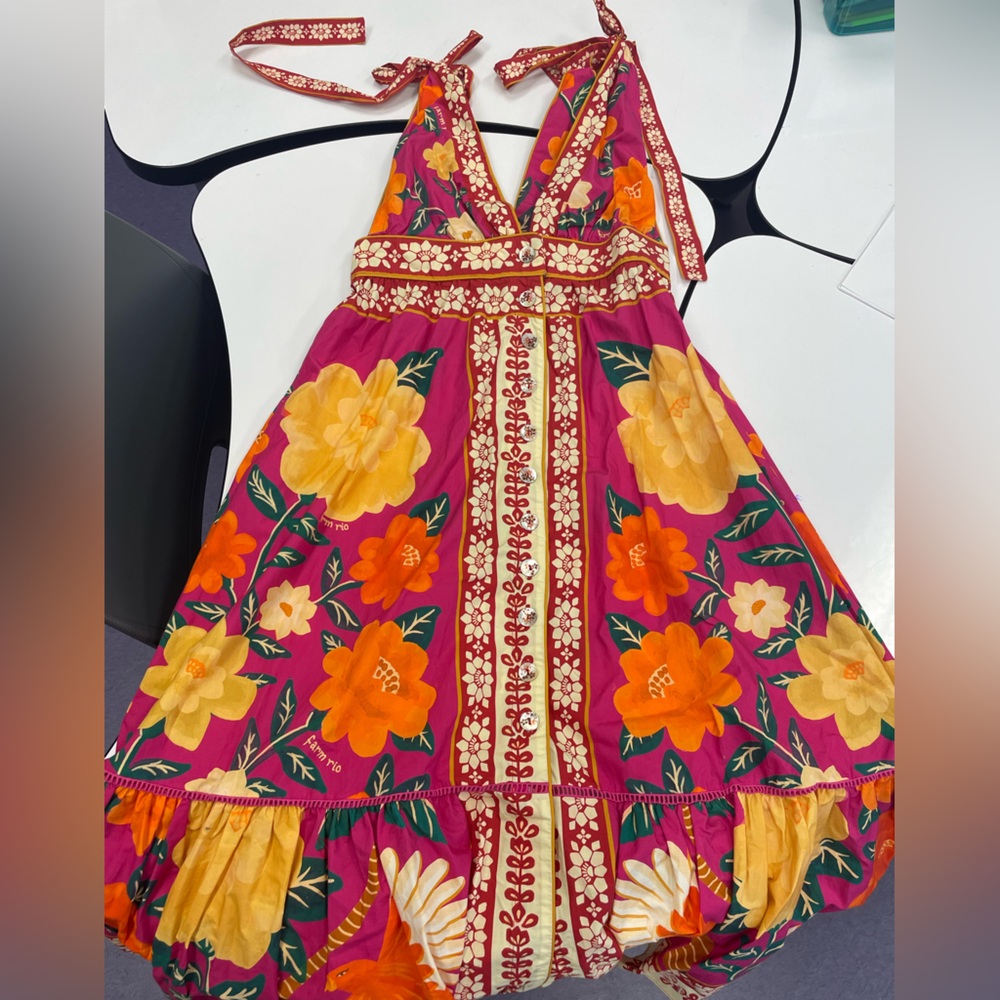 Floral Tapestry Farm Rio midi dress-NWT